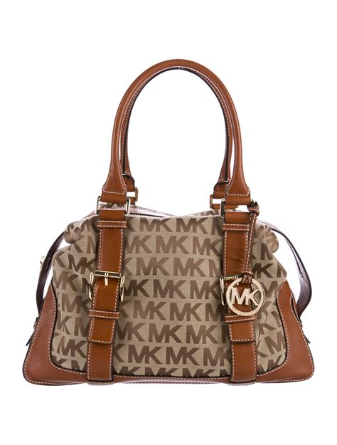 michael kors tasche blau monogram|michael kors monogramme shoulder bag.